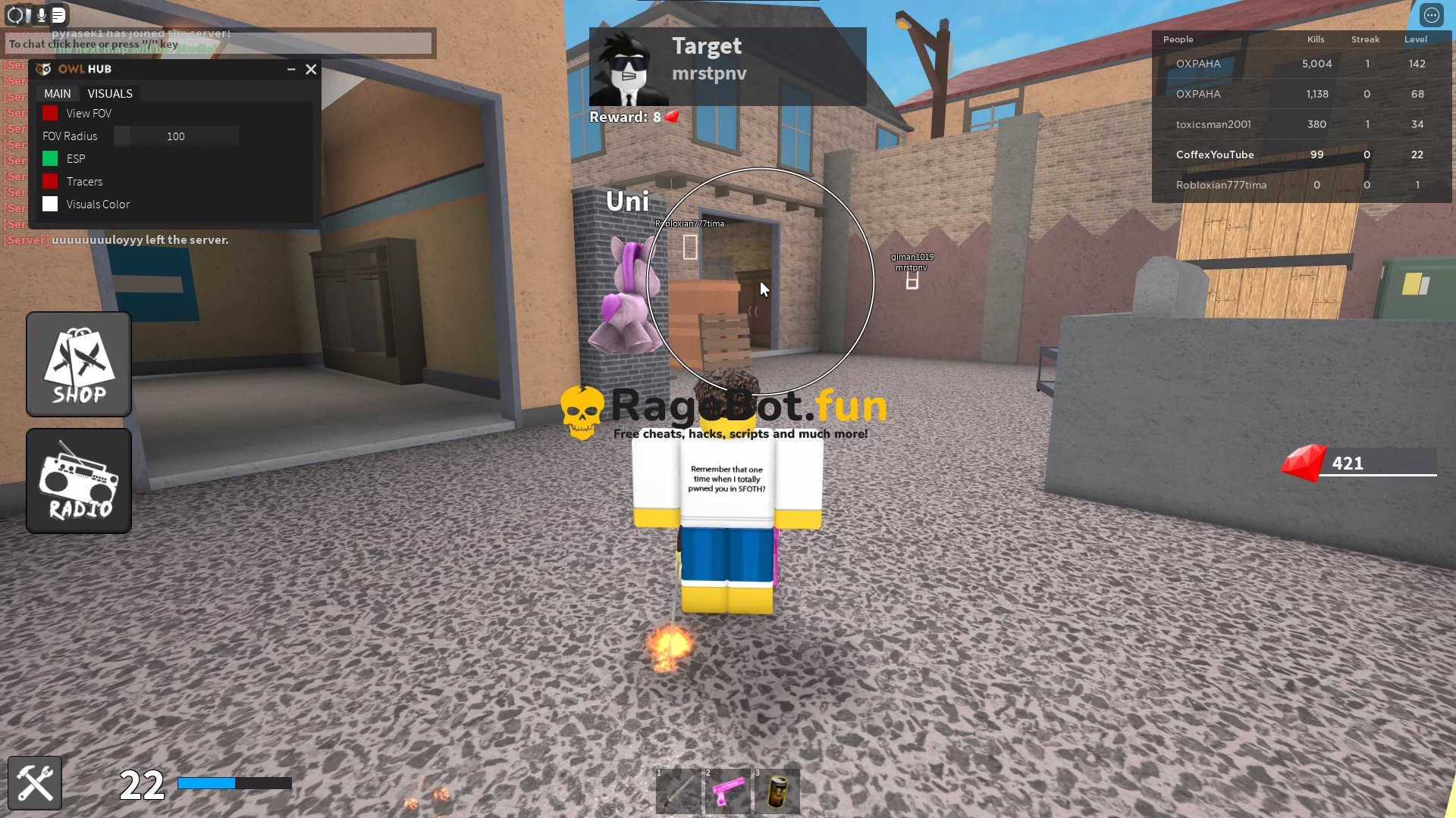 Roblox KAT Script Silent Aim & More 2022